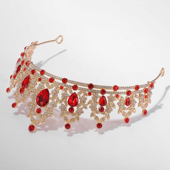 tiaras and crowns for women queen crowns for Women and Girls Crystal Princess Tiaras Rhinestone Tiaras For Wedding Bridal Birthday Prom Pageant Party