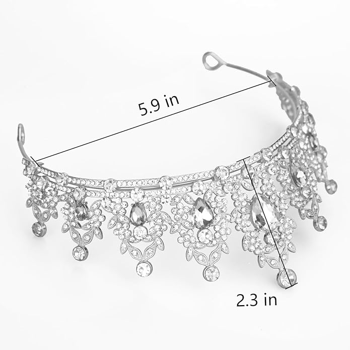tiaras and crowns for women queen crowns for Women and Girls Crystal Princess Tiaras Rhinestone Tiaras For Wedding Bridal Birthday Prom Pageant Party