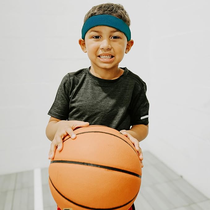 Suddora Toddlers Headbands, Sports Sweatbands for Kids, Non-Slip and Lightweight Fabric Bands for Youth Basketball, Soccer, and Tennis, Moisture-Wicking Bands for Cosplay & Costumes