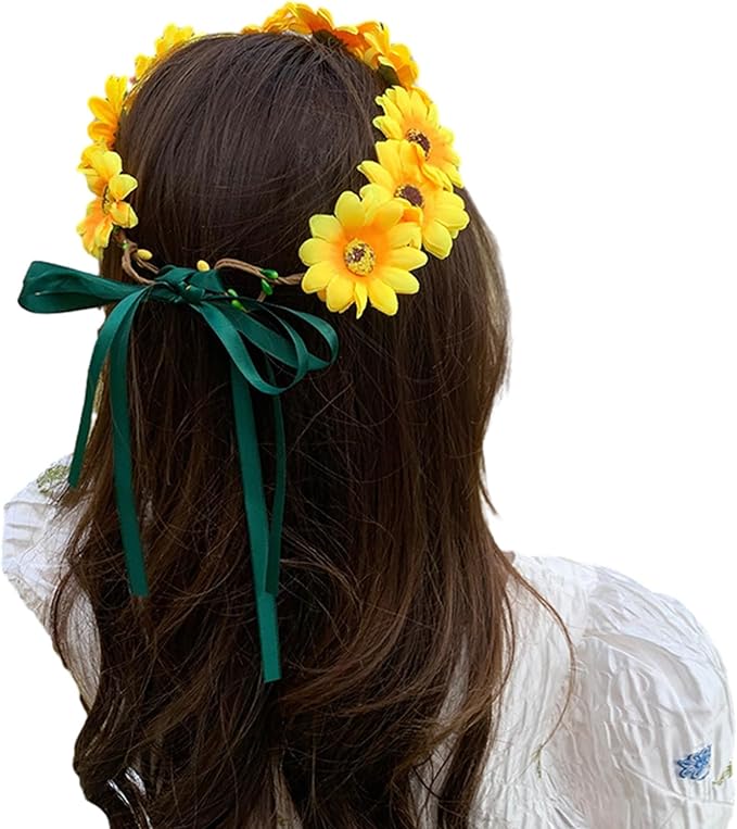 Realistic Headband Headpiece Tiaras Flower Hairband Women Wedding Party Accessories