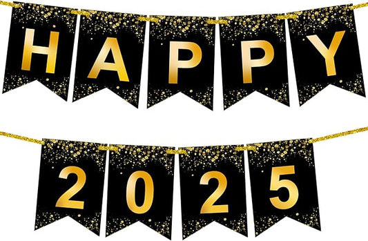 Katchon, Shiny Graduation 2025 Banner - Large 10 Feet, No DIY | Happy 2025 Banner, Graduations Decorations Class of 2025 | 2025 Sign, Class of 2025 for Graduations Decorations 2025
