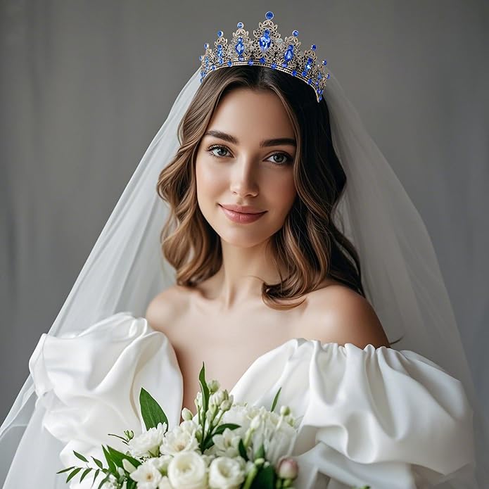 Kamirola - Queen Crown and Tiaras Princess Crown for Women and Girls Crystal Headbands for Bridal, Princess for Wedding and Party（01）