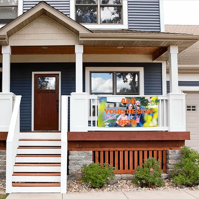 Custom Banners And Signs Customize With Photo Logo Text Personalized Banner For Parties Business Birthday Graduation Indoor Outdoor 24 X 47 Inch And 35 X 71 Inch