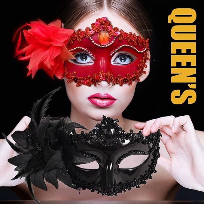 Masquerade Mask for Women Venetian Halloween Carnival Masks for Party Prom Ball