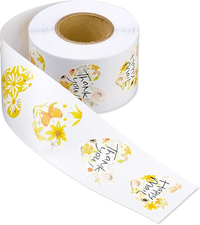 American Greetings 500-Count Stickers with Dispenser - Designed by Kathy Davis, Hearts
