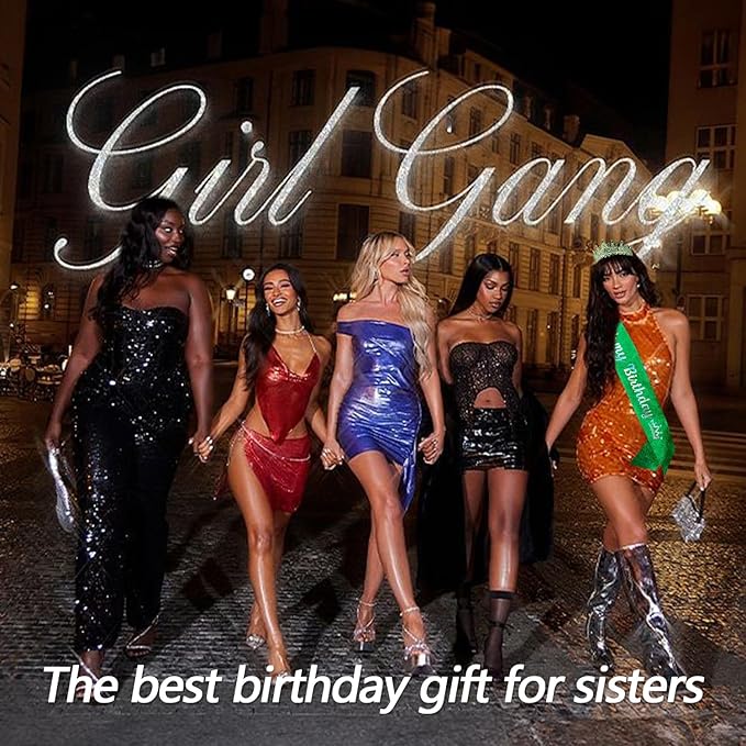 VELSCRUN Green Crystal Birthday Tiara Crowns for Women Girls It's My Birthday Sash Queen Girls Princess Crown with Combs Happy Birth Party Decorations Mom Sisters Birth Gift Hair Accessories