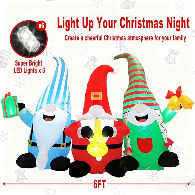 Christmas Inflatables Outdoor Decorations Blow Up Yard Decor