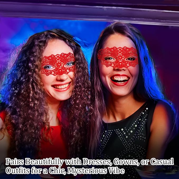 Exlinonline Lace Masquerade Mask Elastic,Fit for Adult,Soft Gentle Material,Specially For Costume,Thememed Party