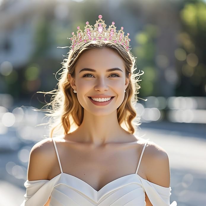 tiaras and crowns for women queen crowns for Women and Girls Crystal Princess Tiaras Rhinestone Tiaras For Wedding Bridal Birthday Prom Pageant Party