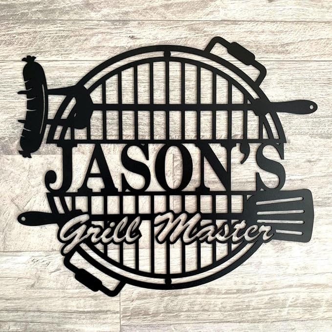 Personalized Metal Barbecue Wall Sign, Custom Barbecues Sign for Outdoor, Large BBQ, Barbecue Metal, Custom BBQ & Grill Signs, Father's Day Gift, Gift for Dad, Grandpa /5