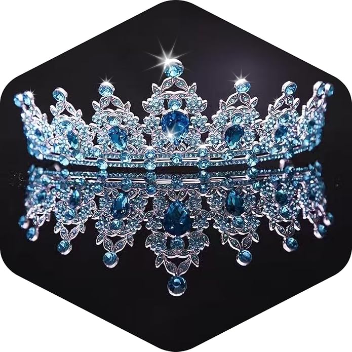 Kamirola - Queen Crown and Tiaras Princess Crown for Women and Girls Crystal Headbands for Bridal, Princess for Wedding and Party（01）