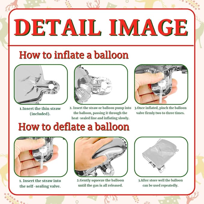 16 Inch Merry Christmas Balloons 14 PCS Silver Balloons Banner Xmas Letter Aluminum Mylar Foil Balloon Kit Decorations Globos Backdrop for Hanging Decor Party Favors Supplies Theme Indoor Outdoor