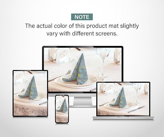 RUVANTI Cloth Napkins Set of 12 Cotton 100%, 18x18 Inches Napkins Cloth Washable, Soft, Absorbent. Cotton Napkins for Parties, Christmas, Thanksgiving, Weddings, Dinner Napkins Cloth - Quarterly