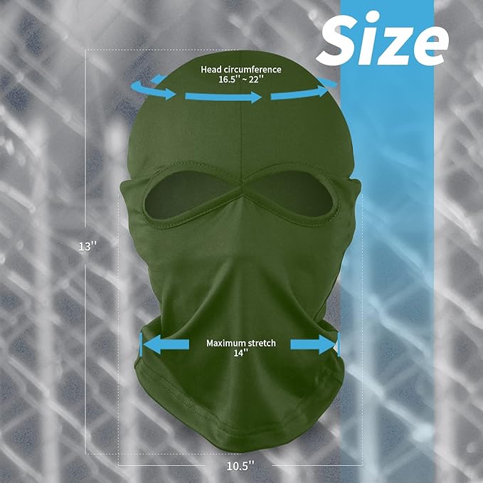 YESLIFE Ski Mask, Balaclava Face Mask for Boys and Girls – Cosplay Costume Accessory for Halloween Party