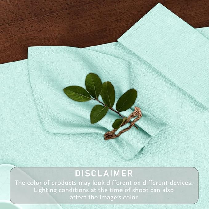 Ruvanti Cloth Napkins Set of 12, 18x18 Reusable Napkins Cloth Washable, Soft & Durable Table Napkin, Poly Cotton Fabric Dinner Napkins for Parties, Christmas, Thanksgiving, Weddings - Sea Green