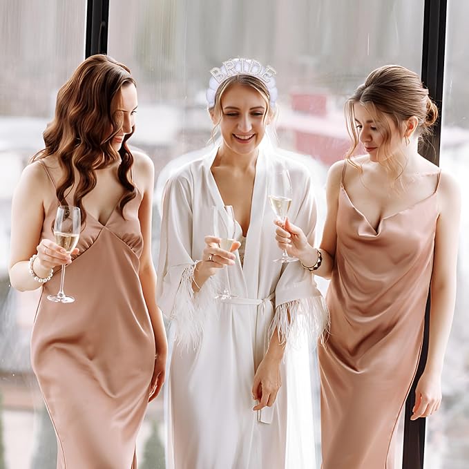 Bride Headband Bridal Headband White Pearl Headbands for Women Bridal Shower Decorations Bachelorette Party Favors Spa Headbands for Washing Face