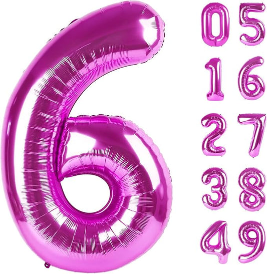 2026 number balloon purple rose