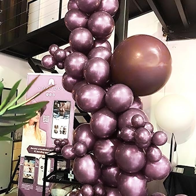 PartyWoo Copper Balloons 50pcs 12 Inch Bronze Metallic Brown Latex Helium Balloons for Graduation Boy Baby Shower Gender Reveal Bride Shower Wedding Anniversary Birthday Party Decorations Brown-G133