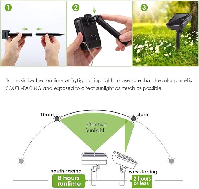 Solar Christmas Lights Outdoor, 72ft 200 LED 8 Mode Solar Powered String Lights Waterproof for Garden Patio Fence Holiday Party(Multicolor)