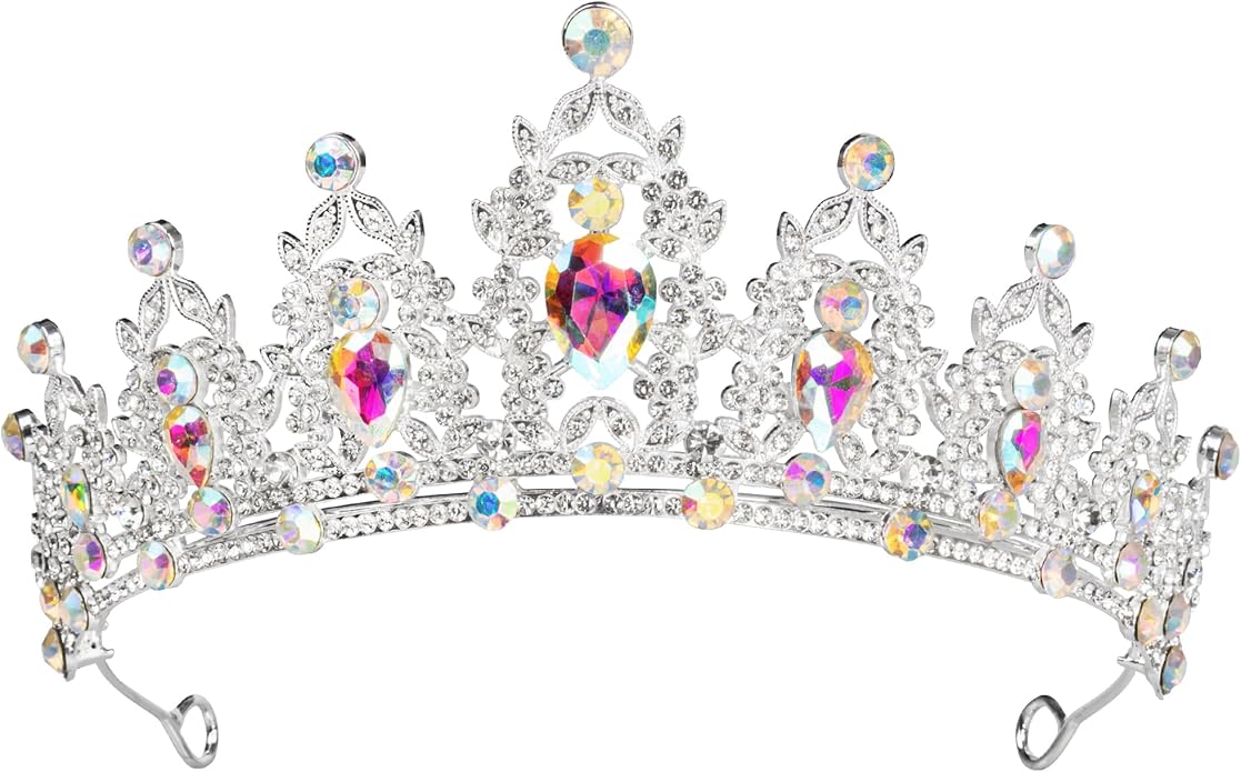 tiaras and crowns for women queen crowns for Women and Girls Crystal Princess Tiaras Rhinestone Tiaras For Wedding Bridal Birthday Prom Pageant Party