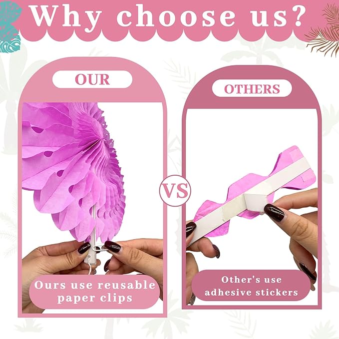 24 Pcs flamingo party decorations, Hawaiian Aloha Party Decorations, Luau Party Decorations, Flamingo Birthday Decorations Include Aloha Banner Flower Palm Flamingo Foil Ceiling For Summer Decorations
