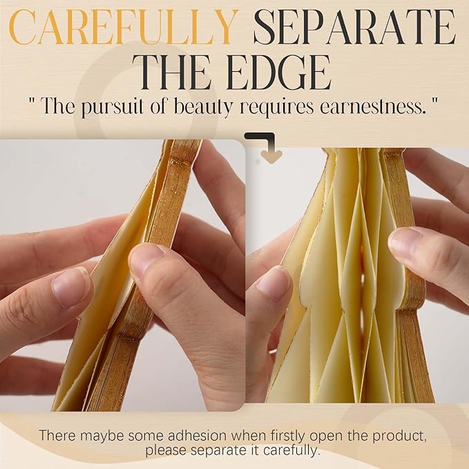 5Pcs Christmas Table Decorations Indoor, 3D Honeycomb Paper Christmas Trees, Light Up Green Red Beige Vintage Table Centerpieces for Christmas Winter Wonderland Holiday Party Home Decor, 8/10/12 Inch