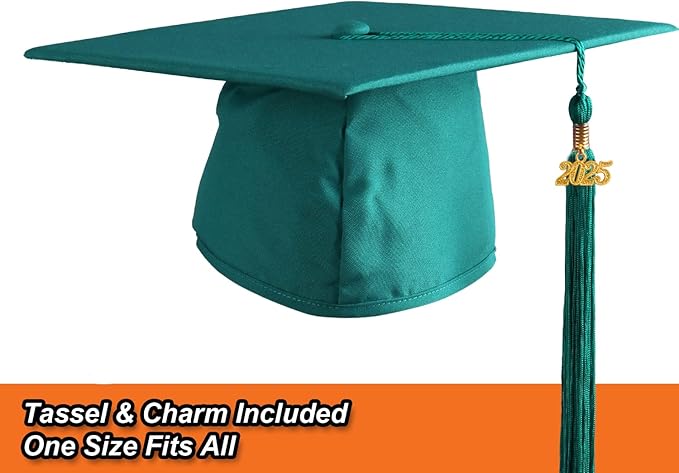 OSBO GradSeason Matte Graduation Cap and Gown 2025 Set with Tassel for High School & College 10 Colors