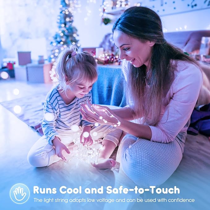 Minetom 12 Pack Fairy Lights Battery Operated String Lights with Timer - 7ft 20 LED Waterproof Silver Wire Firefly Lights Waterproof for DIY Crafts Wedding Décor Table Mason Jars Party, White