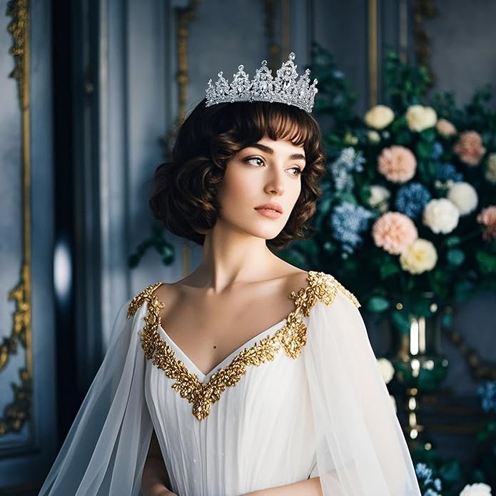 tiaras and crowns for women queen crowns for Women and Girls Crystal Princess Tiaras Rhinestone Tiaras For Wedding Bridal Birthday Prom Pageant Party