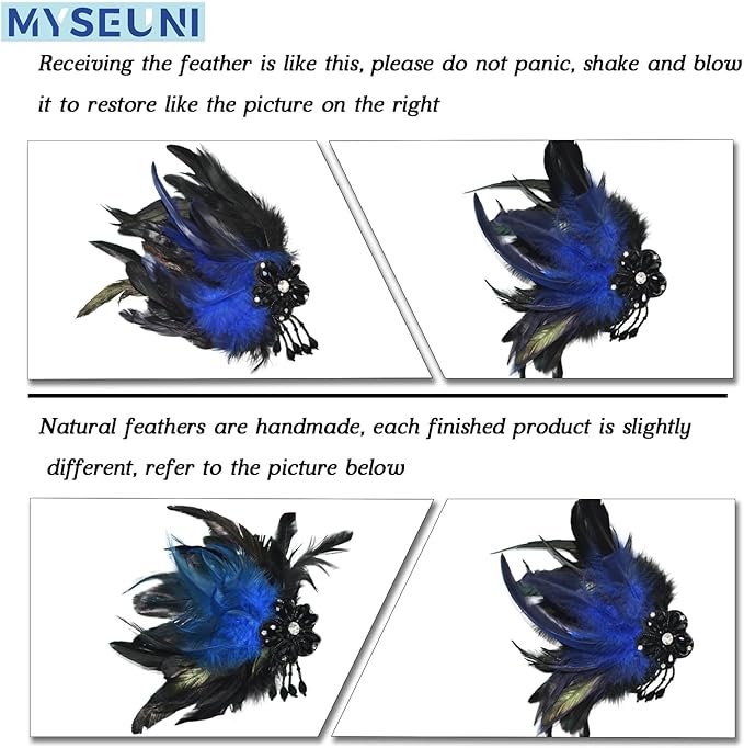 2025 New Blue and Black Masquerade Mask for Women with Feathers - Womens Mascarade Venetian Mask for Masquerade Party, Mardi Gras, Halloween Cosplay Prom, Christmas