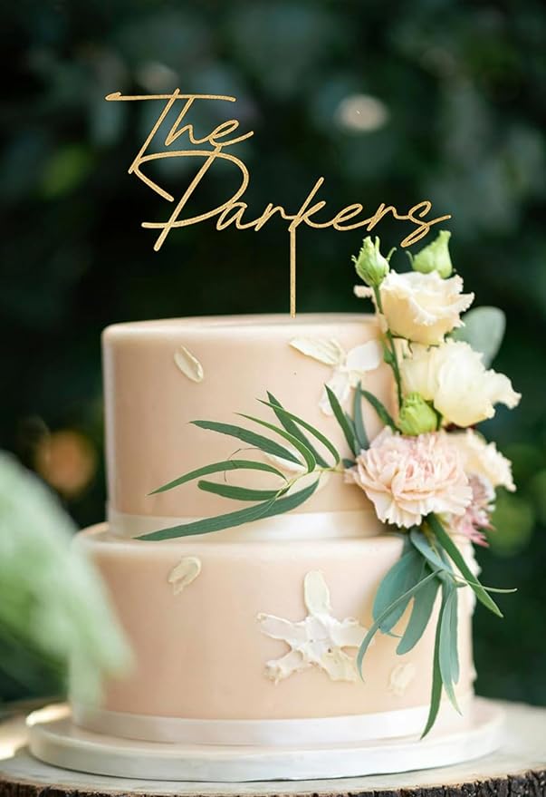 Wedding Cake Toppers, Wedding Cake Toppers Bride and Groom, Custom Cake Topper, Customize Your Own Anniversary Mr and Mrs (Cake Topper Design 5)