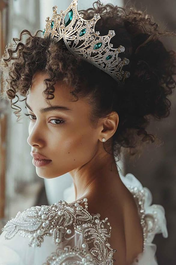 Tiaras Headbands Crown for Women and Girls, Princess Rhinestone Crown for Bridal, Crystal Queen Tiara Head Band Hair Accessories for Prom Wedding and Party