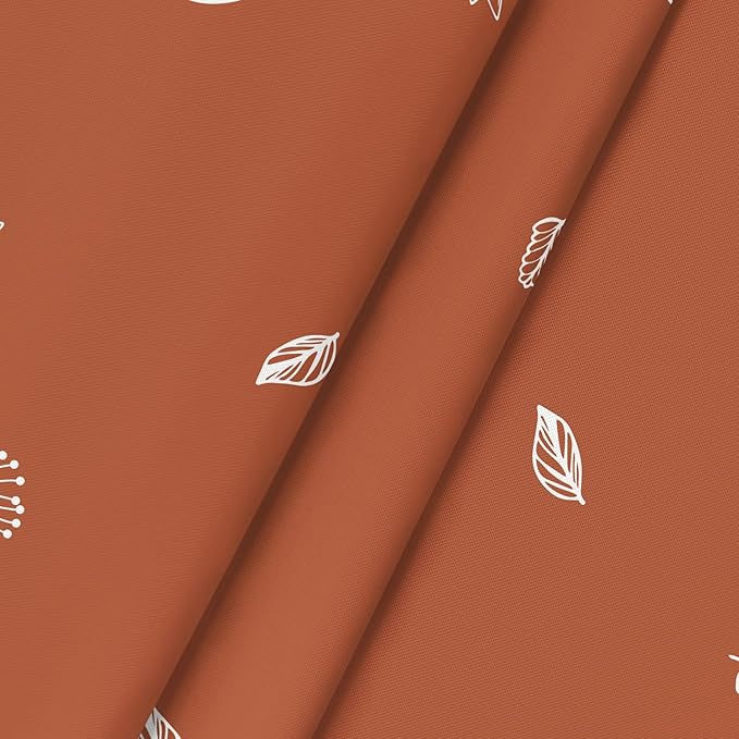 Horaldaily Fall Tablecloth 70×70 Inch Round, Thanksgiving Autumn Harvest Caramel Wild Flowers Table Cover for Party Picnic Dinner Decor
