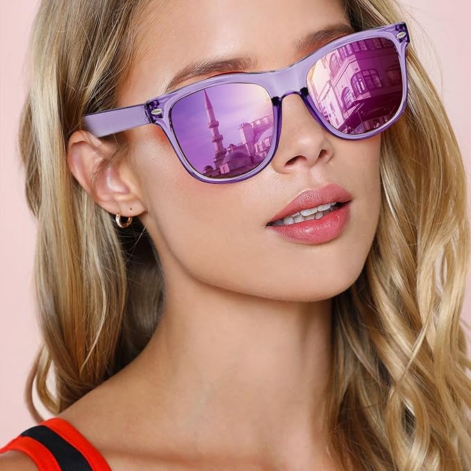 Pibupibu Neon Colors Party Favor Supplies Unisex Sunglasses Pack of 8