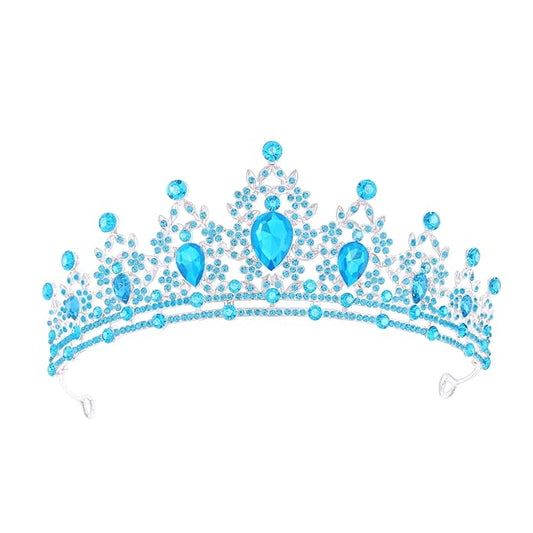 Princess Tiara and Crown for Women Wedding Tiaras for Bridal girls Tiaras and Crystal Crowns Rhinestone Headband Metal Hair Accessories for Costume Birthday Party Prom Gifts