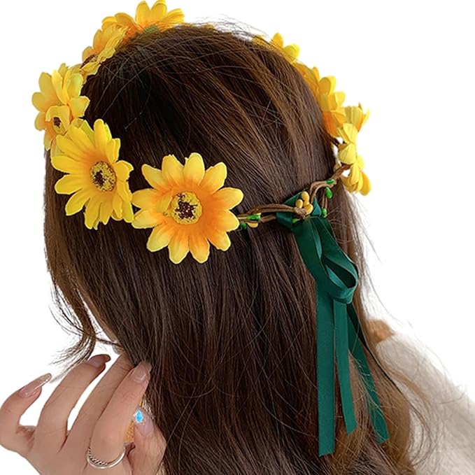Realistic Headband Headpiece Tiaras Flower Hairband Women Wedding Party Accessories