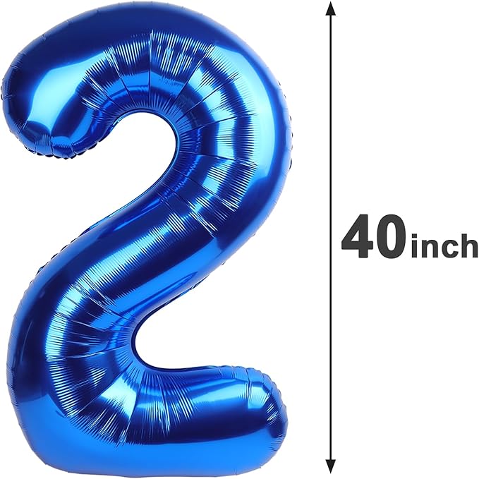 Navy Blue Jumbo Number 20 Balloon 40 Inch, Boy Girl 20 Birthday Supplies, Foil Helium 20 Birthday Giant Balloon, Mylar Blue Number Balloons Anniversary Decorations
