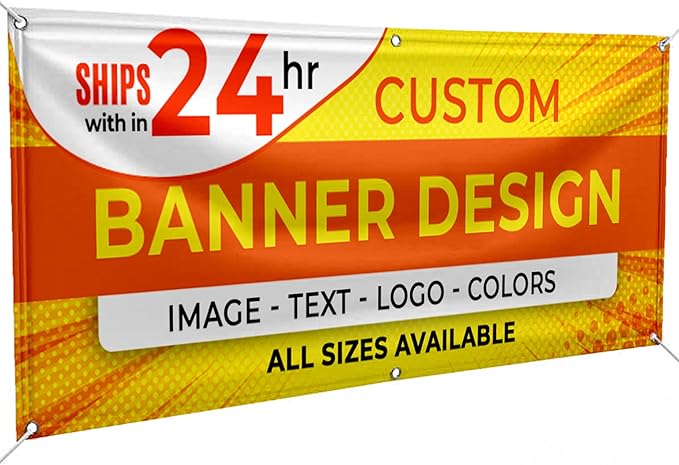 Personalized Passion Vinyl Banner 3' x 10' - Customized Banner for Business, Graduation, Birthday Parties - Indoor/Outdoor Use - Full Color 13oz Vinyl Custom Signs with HD Printed Text, Photos