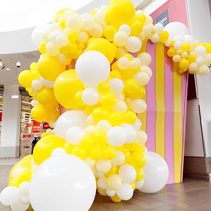 Yellow Balloons, 66pack 12inch Yellow Latex Party Balloons for Graduation, Wedding, Birthday, Gender Reveal, Baby Shower, Anniversary, Sunflower and Honeybee Theme Party Decorations