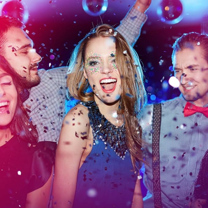 Mardi Gras Accessories Gold Hair Face Glitter,Green Purple Gold Mixed Holographic Body Glitter,Mardi Gras Outfit for Women Kids,Festival Sequins for Body, New Orleans Carnival Decorations