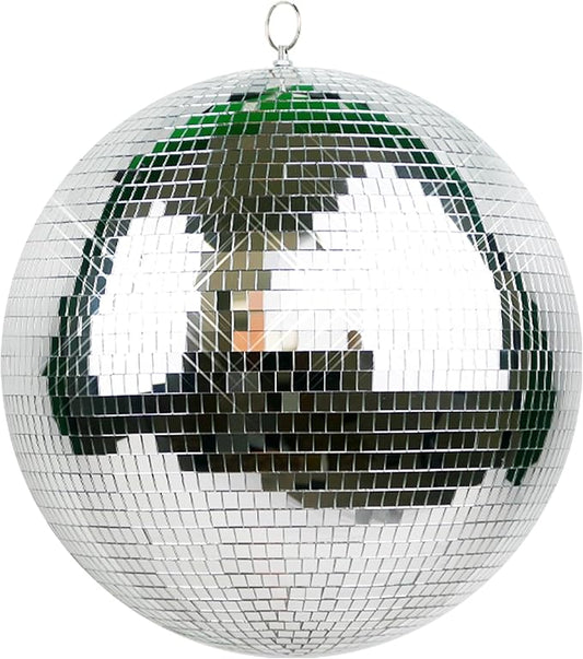 16-Inch Large Disco Ball – Big Hanging Mirror Ball Disco Ball Decor for Disco Party Decorations, Weddings, Events, Disco Christmas Decor, and Home Celebration