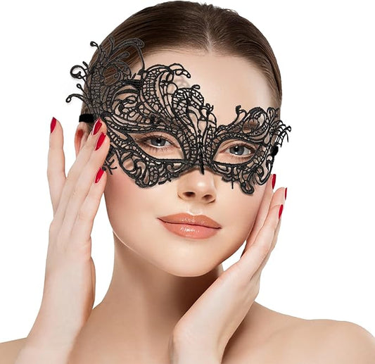 Masquerade Mask for Women Lace Masks for Venetian Party Costume Halloween Carnival