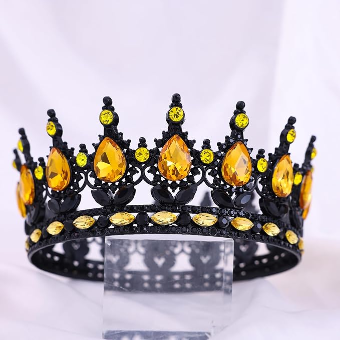 Queen Crown for Women Crystal Tiara for Girl Rhinestone Wedding Headband for Bride Hair Accessories for Halloween Costume Birthday Party Prom Gifts