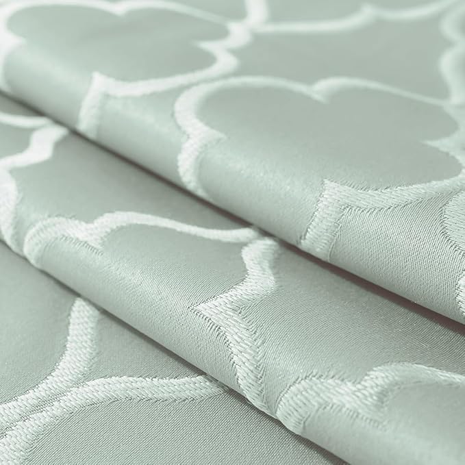 SASTYBALE Jacquard Sage Green Tablecloth, Flower Patterns Table Cloth Spill Proof Wrinkle Resistant Table Cover for Kitchen Dining Tabletop Decoration (Rectangle, 60" x 84" (6-8 Seats))