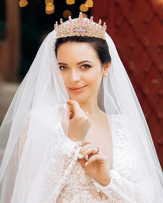 Crowns for Women - Tiaras for Women Crystal Queen Crown for Birthday Costume Party Celebration