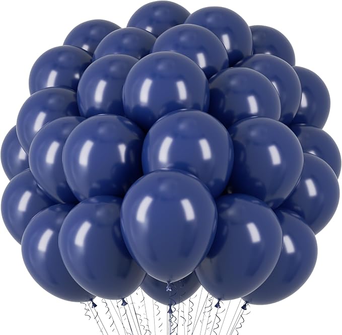 Navy Blue Balloons, 66pack 12inch Dark Blue Latex Party Balloons for Graduation, Wedding, Birthday, Baby Shower, Gender Reveal, Anniversary Party Decorations