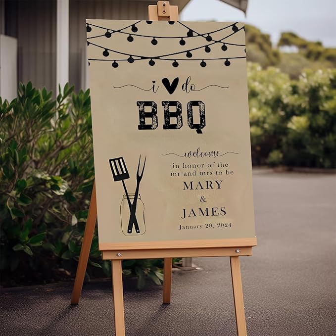 I Do BBQ Welcome Sign Template, Printable Couple Shower BBQ Sign, Engagement I Do BBQ Party, Rehearsal Dinner Decor, I Do Bbq Decorations, Bbq Reception Sign, Couples Shower Bbq