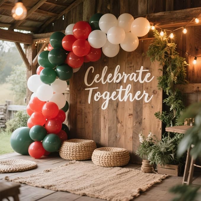 Red Balloons 100 Pack, 12 Inch Latex Helium Dark Red Balloons Garland for Elegant Birthday Wedding Baby Shower Graduation Arch Party Decorations