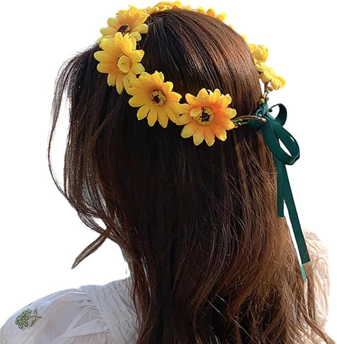 Realistic Headband Headpiece Tiaras Flower Hairband Women Wedding Party Accessories
