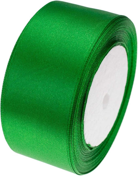 ATRBB 25 Yards 1-1/2 inch Wide Satin Ribbon Perfect for Wedding,Handmade Bows and Gift Wrapping(Green)